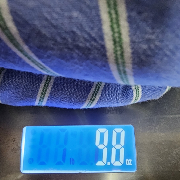 American Eagle Dress Shirt XL Blue/Green/White Striped Long Sleeve Button Up - Picture 13 of 14